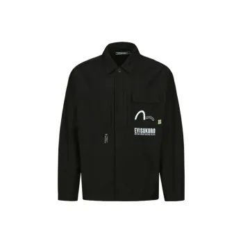 EVISU Jacket Spring And Autumn Men's Black