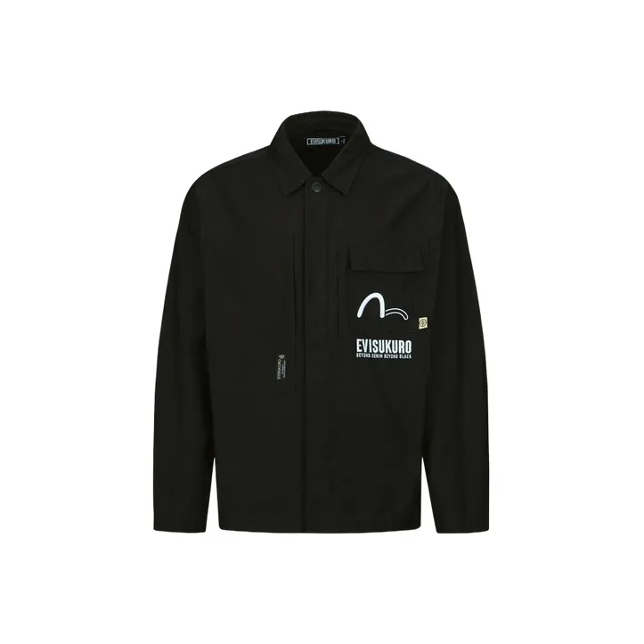 EVISU Jacket Spring And Autumn Men's Black-0