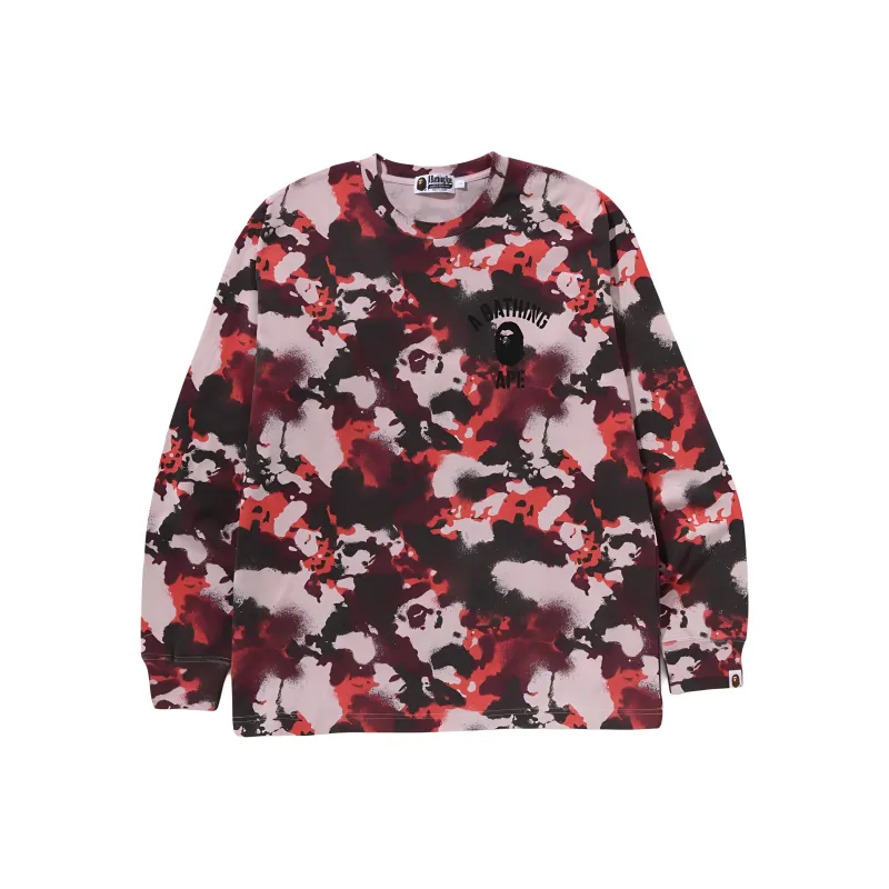 A BATHING APE ® Camouflage print T shirt-0