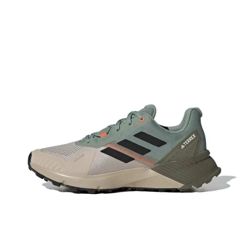 Adidas Terrex Soulstride Trail Anti Slip Wear Resistant Low Top Running Shoes Men's Green-0