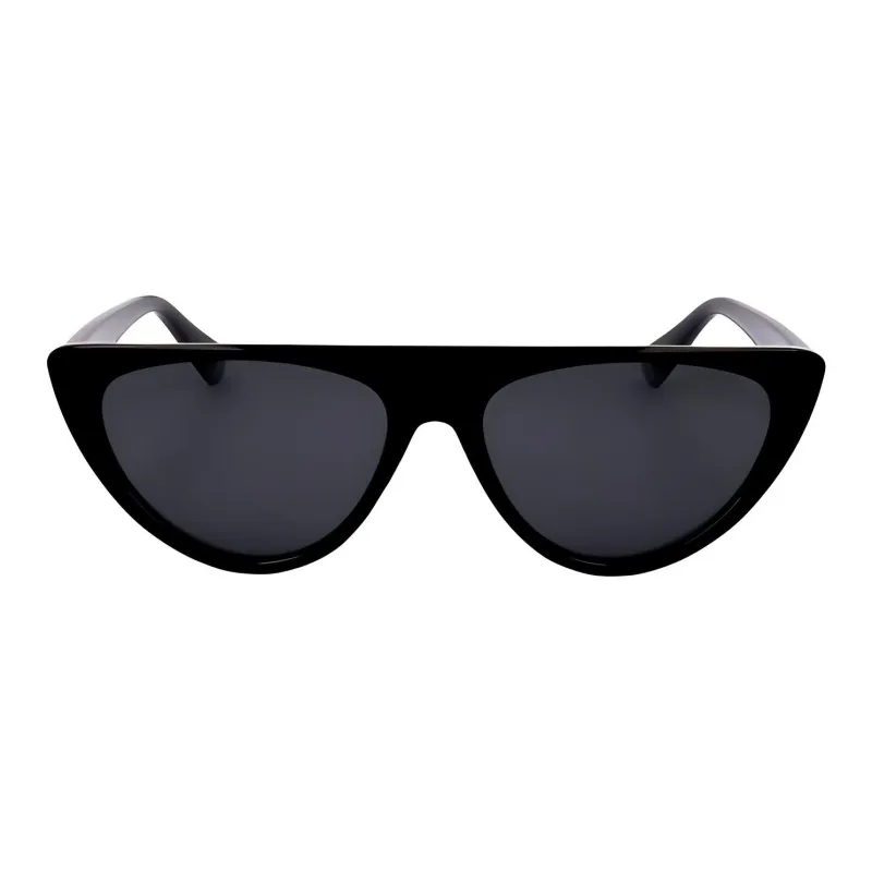 Polaroid Metal Irregular Shape Sunglasses Women's Black-2