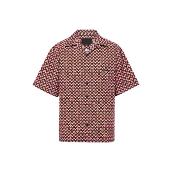 PRADA Shirts Men Orange Red