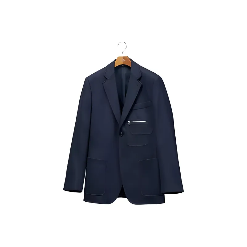HERMES Jackets Men Marine Blue-0