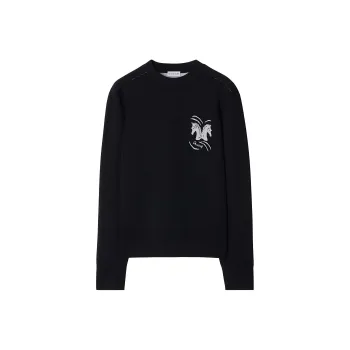 Burberry Mirrored Horse Intarsia Knit Crewneck Jumper