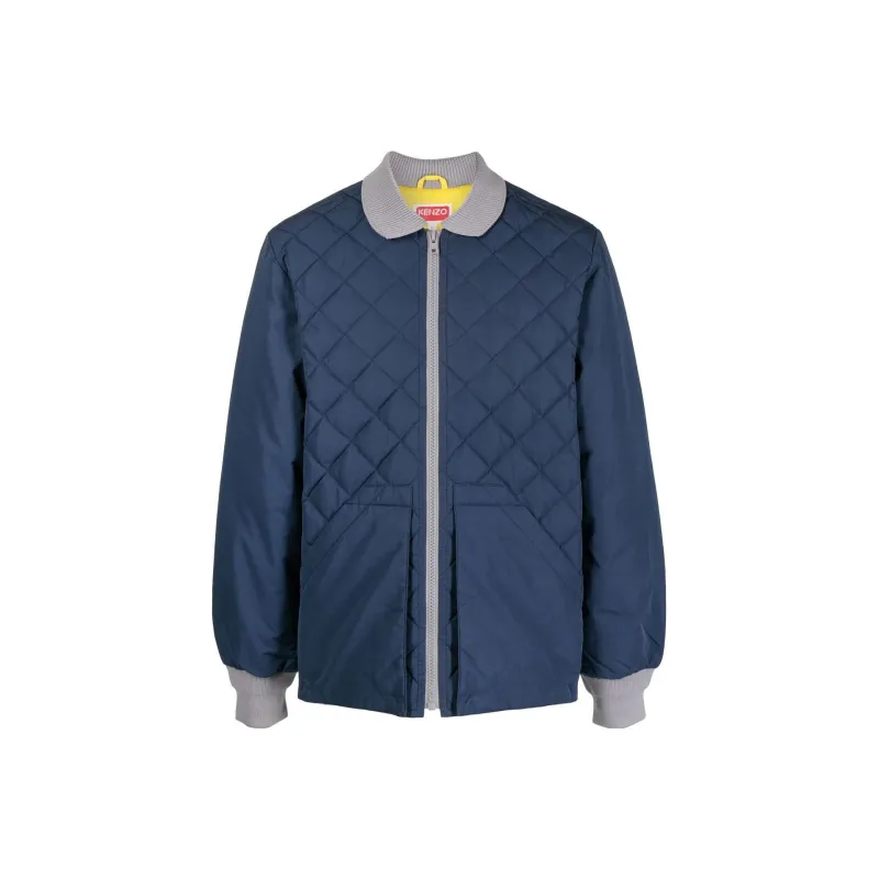 KENZO Two tone Diamond quilt Jacket-0