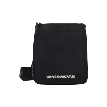 VERSACE JEANS COUTURE Nylon Crossbody Bag, Shoulder Bag Men's Black