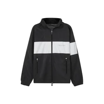 ARMANI EXCHANGE Jackets Men Charcoal Gray White