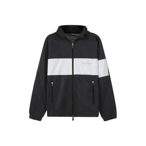 ARMANI EXCHANGE Jackets Men Charcoal Gray White