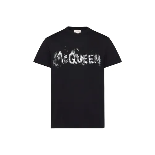 Alexander McQueen Logo Printed Crewneck T Shirt