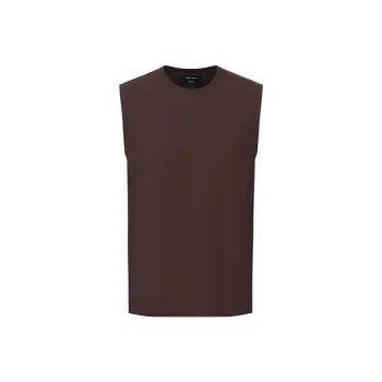 URBAN REVIVO Tank Tops Men's Dark Purple