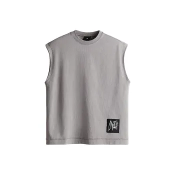 H&M Tank Tops Men Gray/Pause