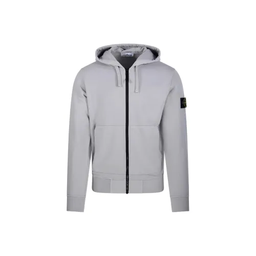STONE ISLAND Compass Patch Zip Up Hoodie