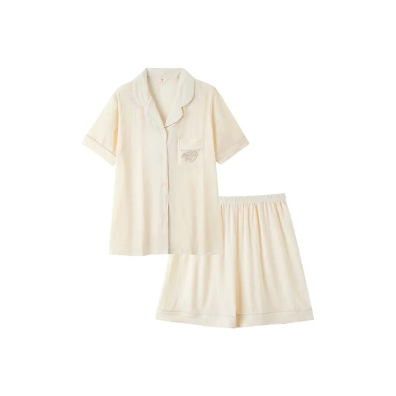 Sleeping Beauty Pajama Set Women's Apricot-0