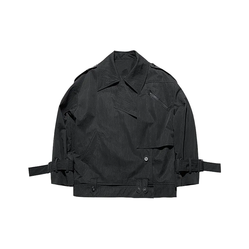 HUANXIANGZHE Jackets Unisex Black-0