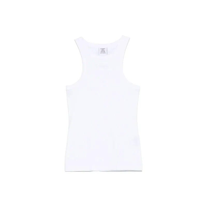 Vetements Logo embroidered Tank Top-0