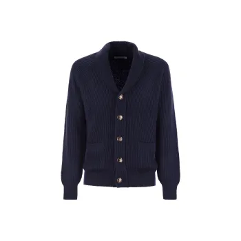 Brunello Cucinelli Shawl Lapel Knitted Cardigan
