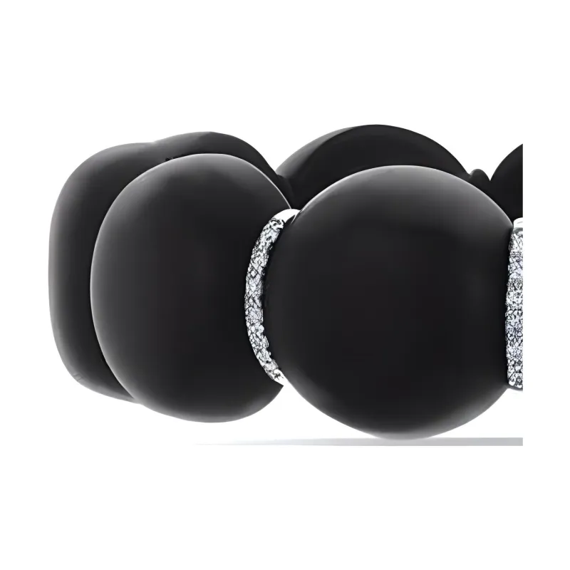 ROBERTO DEMEGLIO 18K White Gold Bracelets Women's Black-1