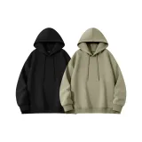 [2-Piece Regular Set]Black+Gray Pea Green