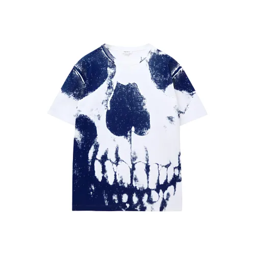 Alexander McQueen 92 Logo Polo Skull print T shirt