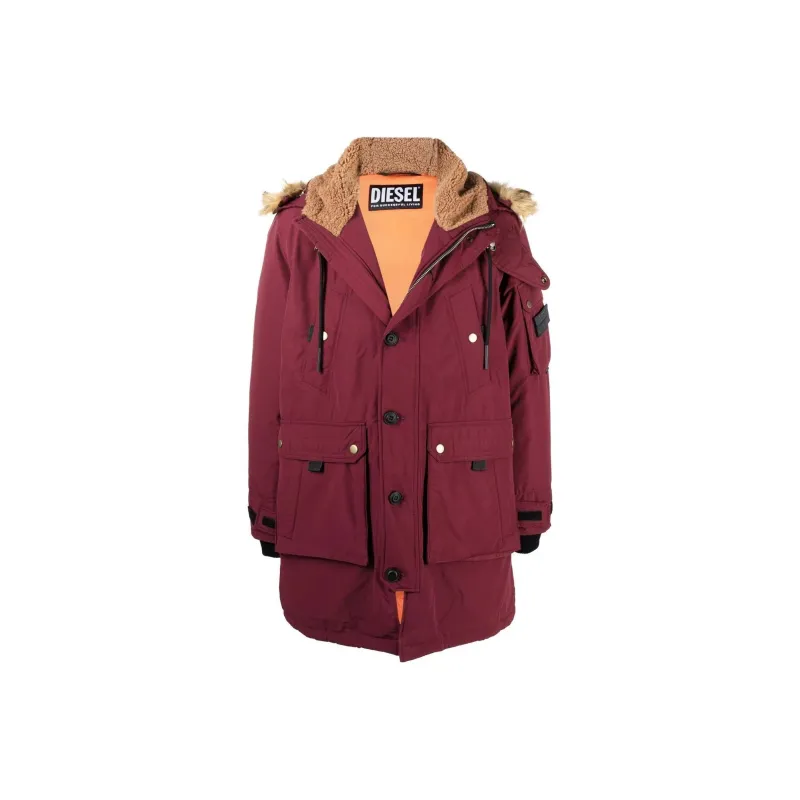 DIESEL Jackets Men Burgundy-0