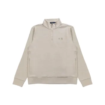 Polo Ralph Lauren Long Sleeve Loopback Terry 1/2 Zip W/On Seam Pockets Sweatshirt