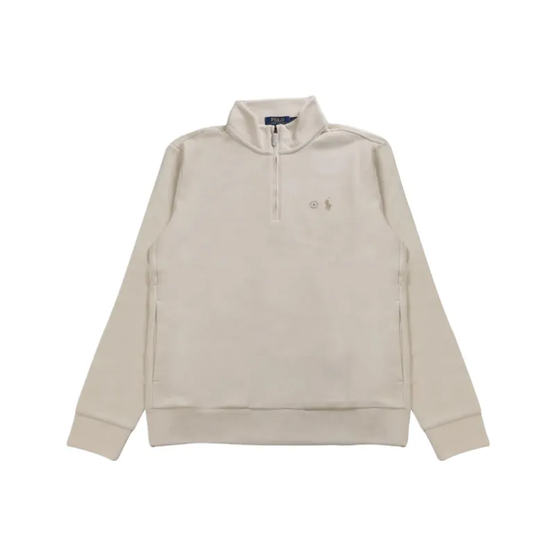 Polo Ralph Lauren Long Sleeve Loopback Terry 1/2 Zip W/On Seam Pockets Sweatshirt-0