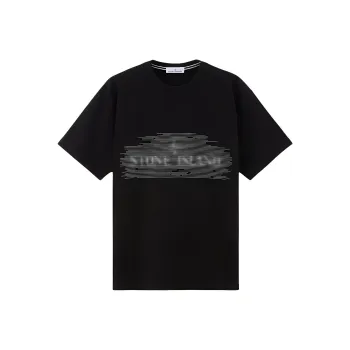 STONE ISLAND Logo Printed T Shirt