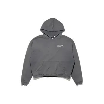 ENFANTS RICHES DEPRIMES Thermal Lined Distressed Logo Hoodie