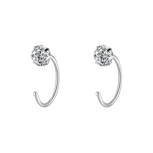 QUIET LOVE Sterling Silver Earrings Women's-0