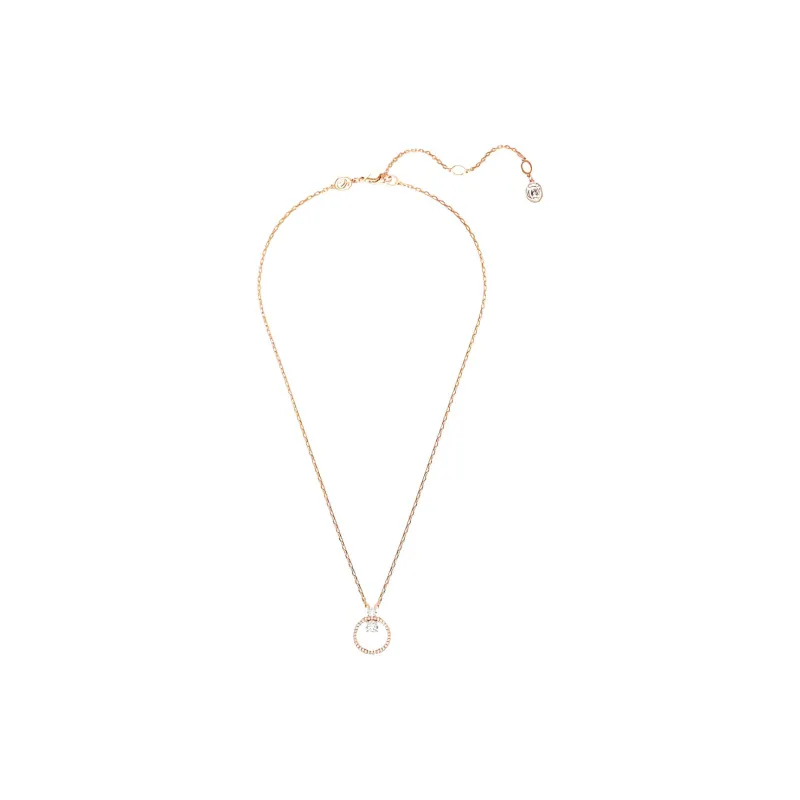 Swarovski Constella Synthetic Cubic Zirconia Necklaces Women's Rose Gold-2