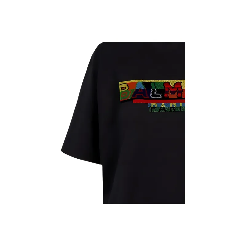 BALMAIN Regular T Shirt Women's Black-2