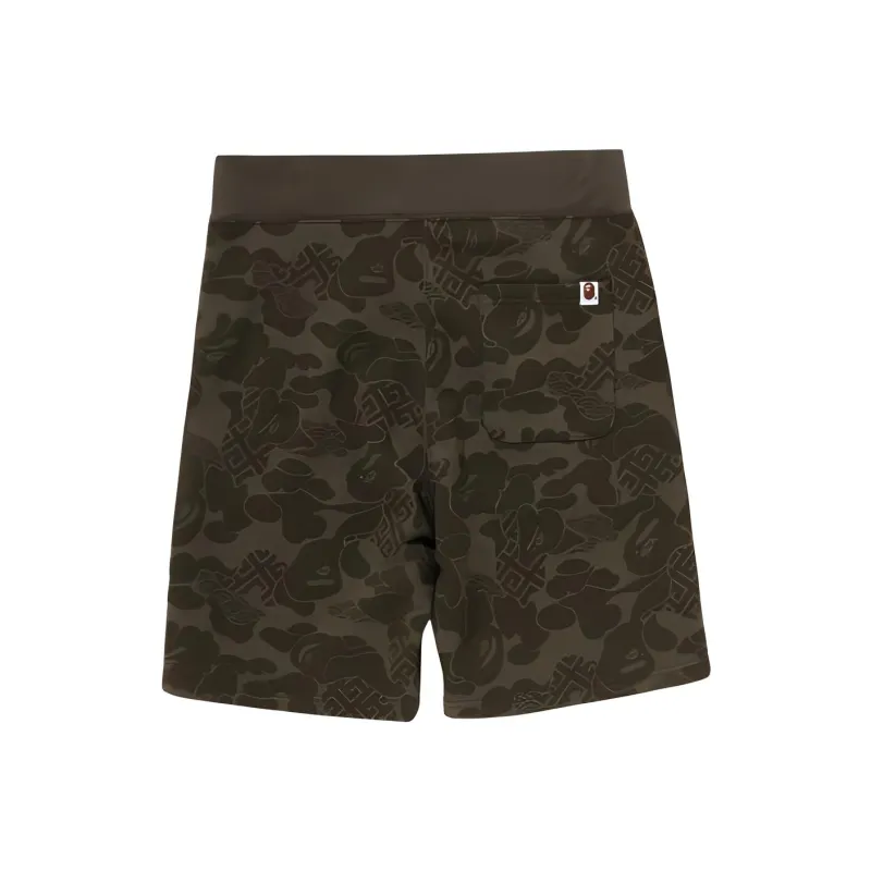 A BATHING APE Asia Camo Sweat Shorts-3