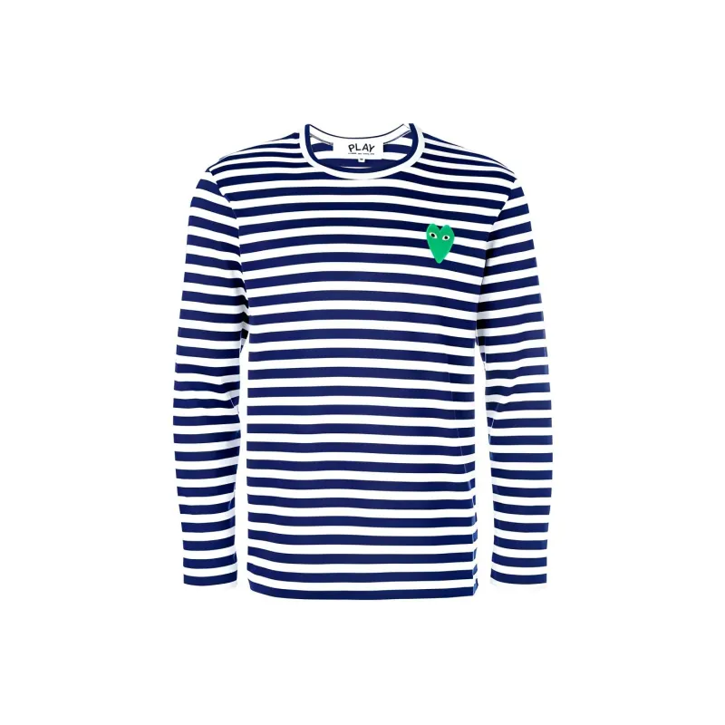 CDG Play T Shirts Men Blue-0