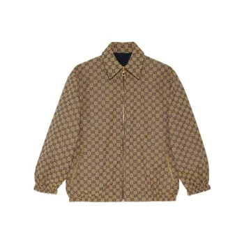 GUCCI All Over Gg Harrington Reversable Jacket