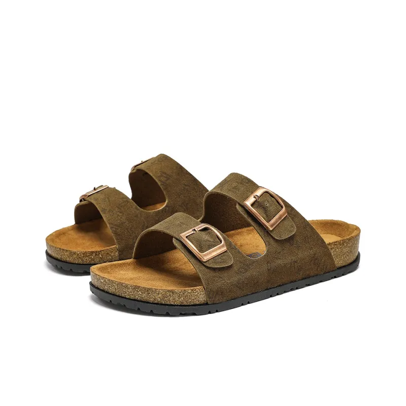 JEANSWEST Slip Resistant Abrasion Resistant Odor Resistant Birkenstock Shoes Unisex Taupe-3