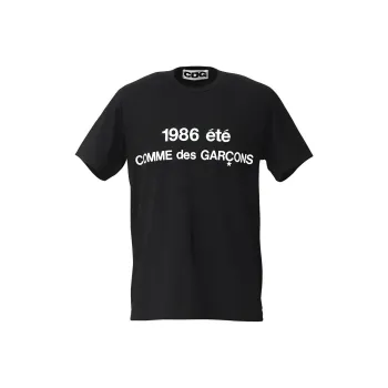 CDG T Shirts Unisex Black