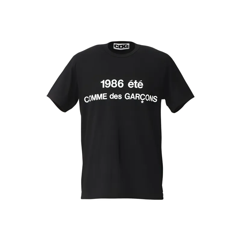 CDG T Shirts Unisex Black-0