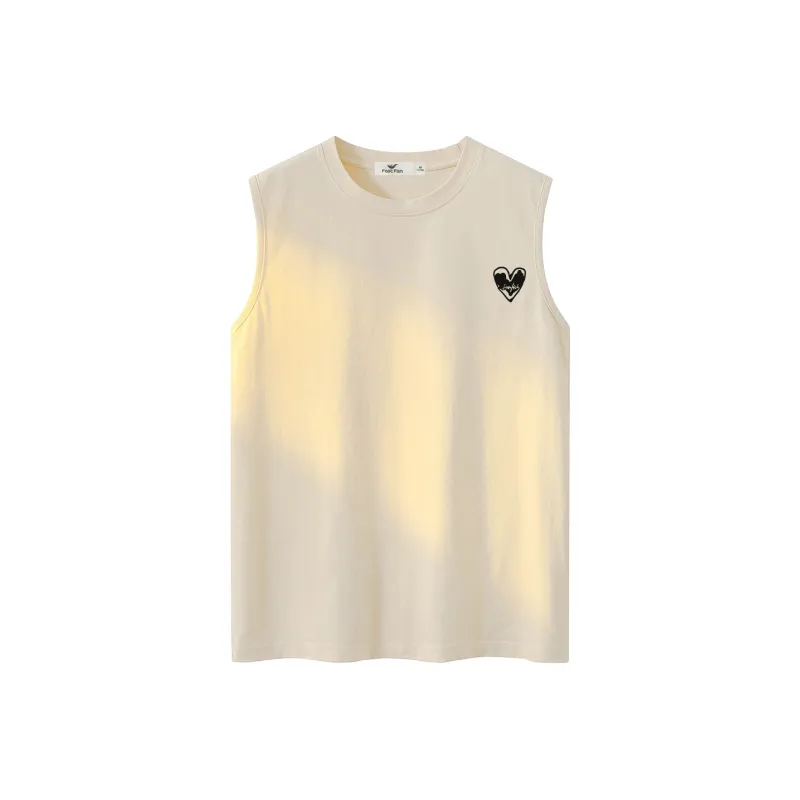 FASTFISH Tank Tops Unisex Beige Apricot-0