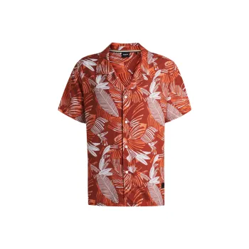 HUGO BOSS Shirts Men Orange