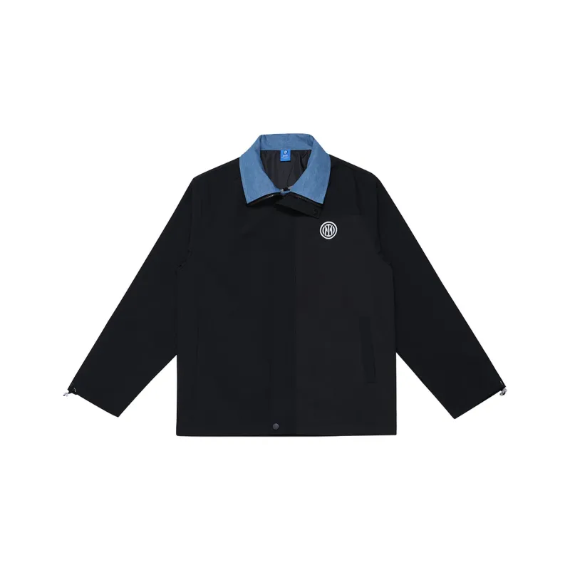 F.C. Internazionale Milano Thickened Mock Two Piece Jacket Unisex Black-0