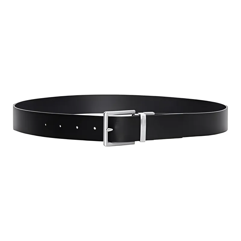 ARMANI EXCHANGEAE Cow Leather Belts Men's Black Width 3.5CM-0