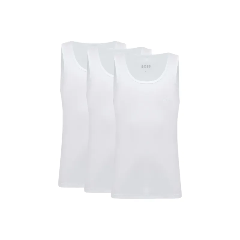 HUGO BOSS Logo embroidered Tank Top Pack Of Three-0