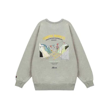 NANGA Ferre Yarn Sweatshirt Unisex Heather Gray