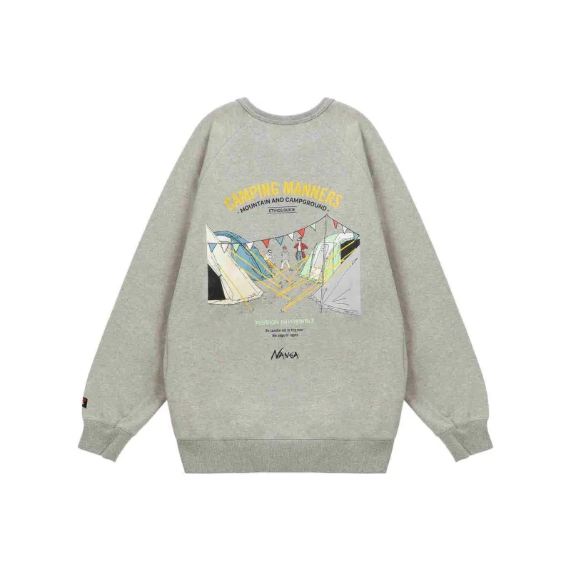 NANGA Ferre Yarn Sweatshirt Unisex Heather Gray-0