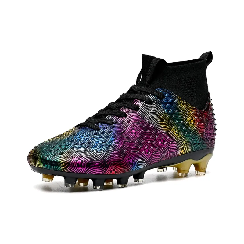 QIUTEXIONG Soft Ground, Natural Ground Cushioning Slip Resistant Waterproof Soccer Shoes Unisex-8