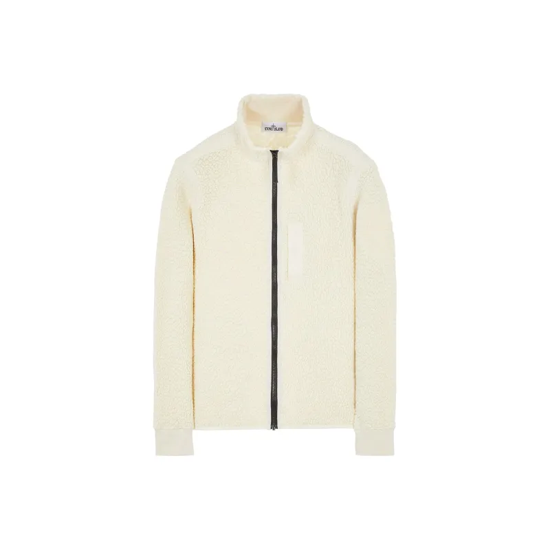 STONE ISLAND Logo Embroidered Zipped Fleece Jacket-0