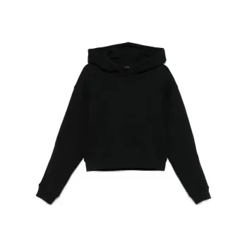 Mugler Spiral Cropped Hoodie