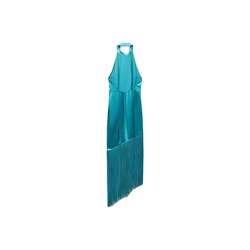 ZARA Sleeveless Dress Women's Lake Green-1