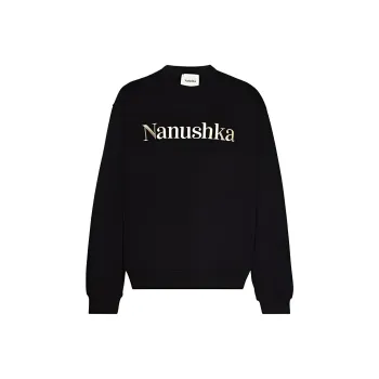 NANUSHKA Remy Embroidered Logo Sweatshirt