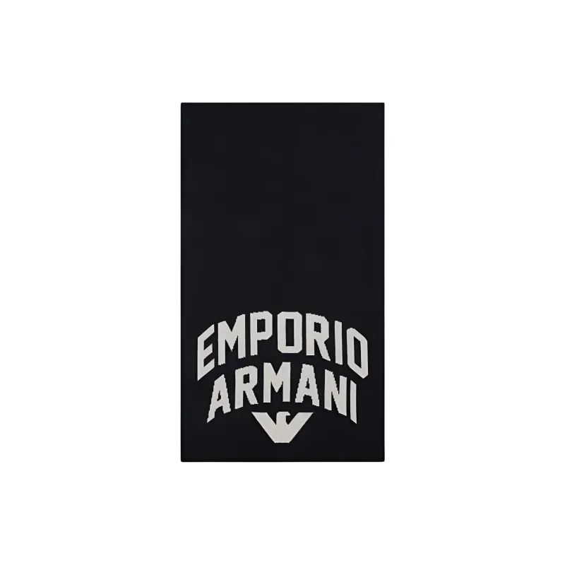EMPORIO ARMANI Knit Scarves Men's Navy Blue-0